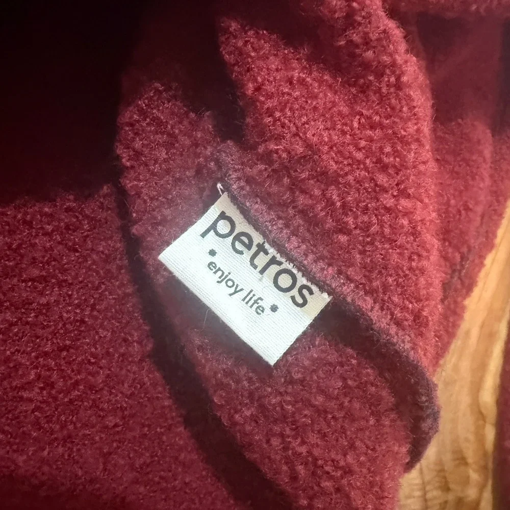 Petros Men's Shirt Jacket Cardigan Sweater Long Sleeve Merino Wool 1/4 Zip XX24